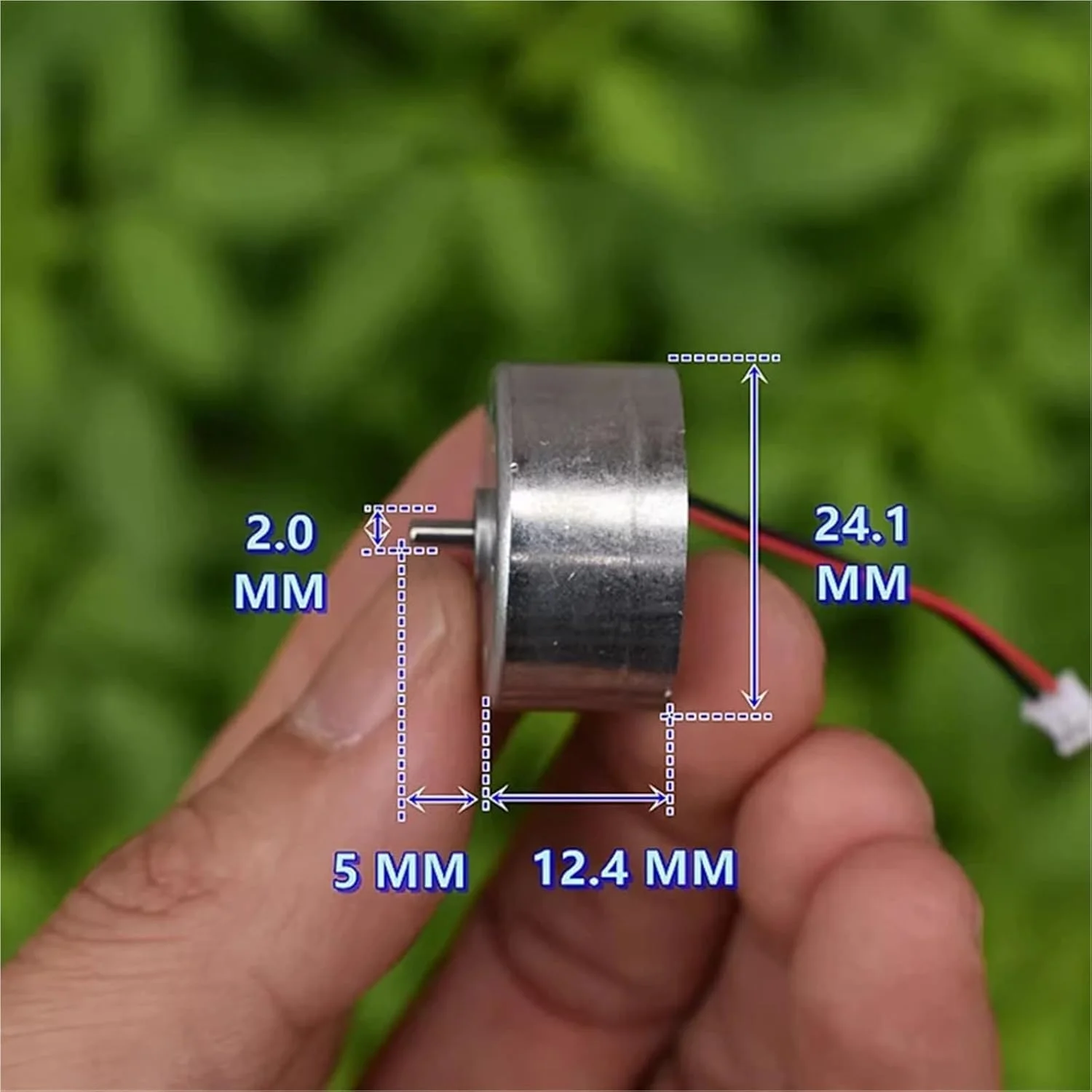 موتور مینی اسپیندل DC مدل 300CA-16220، ولتاژ 1.9-3.7 ولت، سرعت بالا 9300 دور در دقیقه، 24 میلی متر، 1 عدد