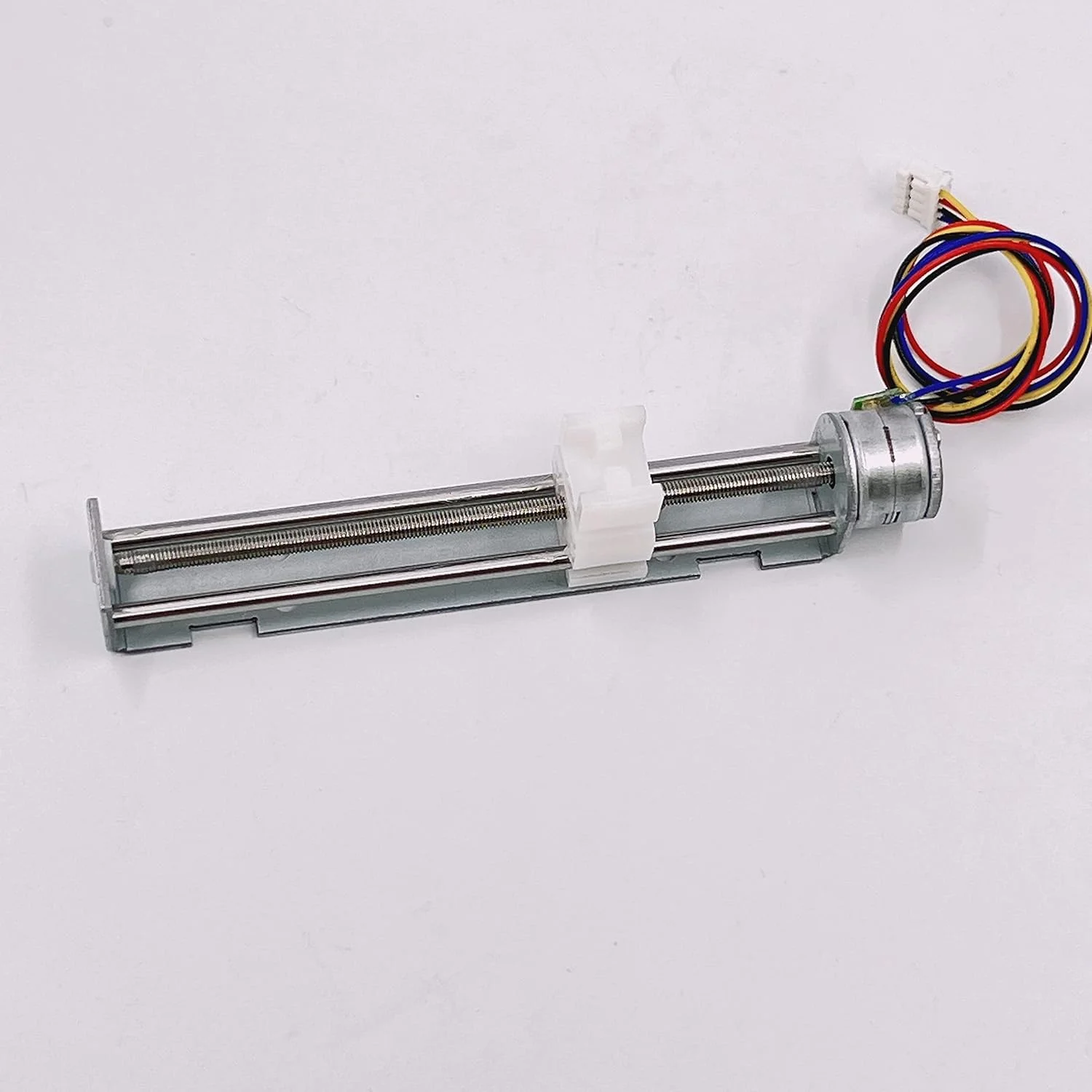 موتور پله ای مینیاتوری 15 میلی متری 2 فاز 4 سیم DC 5V-9V موتور پله ای دقیق اکچویتور خطی 80 میلی متری 15.5 اهم DIY Xyz پرینتر سه بعدی