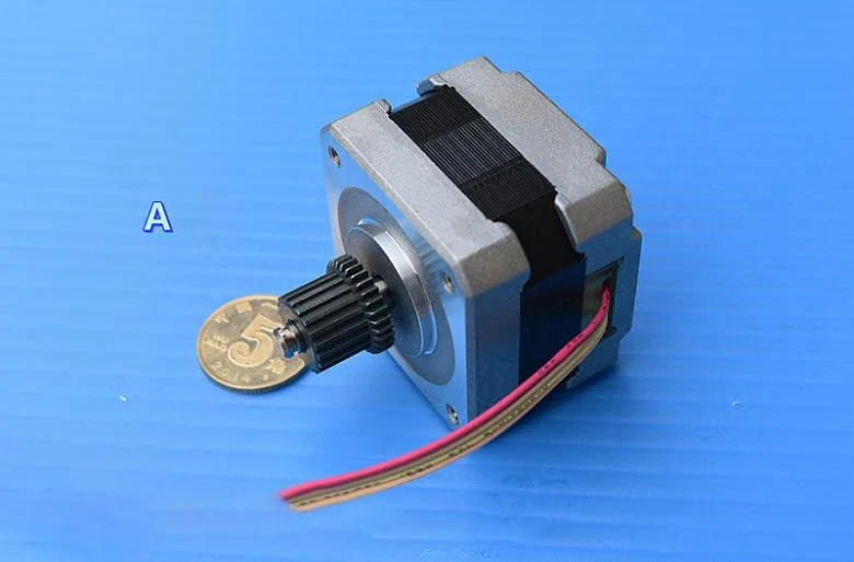 موتور پله ای هیبریدی دو فاز 4 سیم 42 میلی متری با شفت 9/13 میلی متری برای پرینتر سه بعدی RepRap Prusa CNC ربات دستگاه حکاکی - (قطر شفت: B)