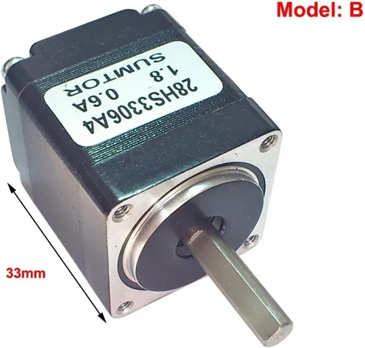 موتور پله ای مینی 28 میلی متری NEMA11 دو فاز 4 سیمه 1.8 درجه 28BY تک محوره/دو محوره برای دستگاه ربات چاپگر سه بعدی