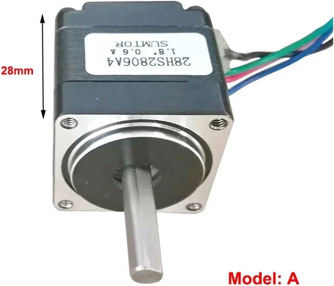 موتور پله ای مینی 28 میلی متری NEMA11 دو فاز 4 سیمه 1.8 درجه 28BY تک محوره/دو محوره برای دستگاه ربات چاپگر سه بعدی
