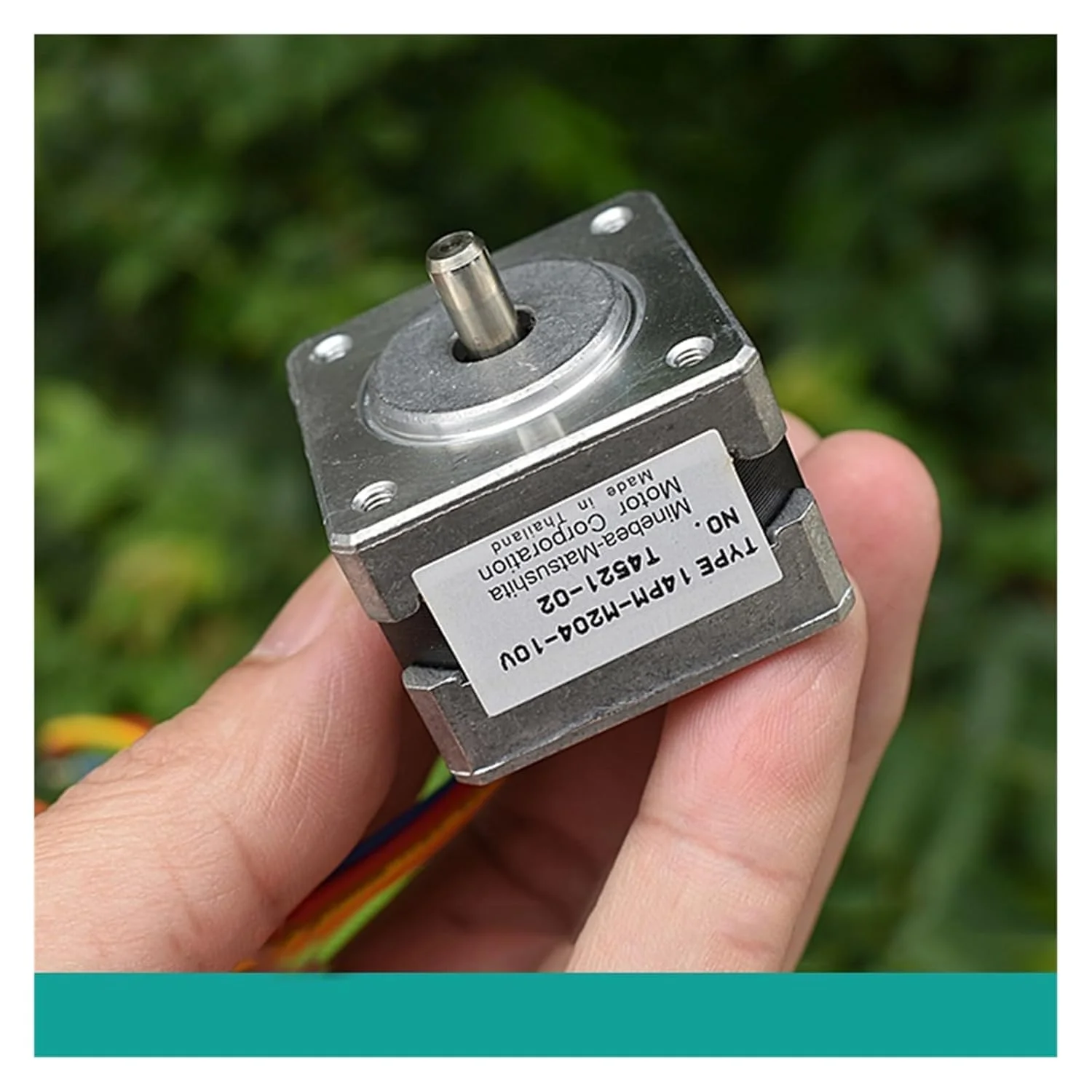 موتور پله‌ای هیبریدی نازک 35 میلی‌متری 14 2 فاز 4 سیم با شفت 5 میلی‌متری برای پرینتر سه بعدی، دستگاه CNC، ربات و استارتر موتور دستگاه حکاکی