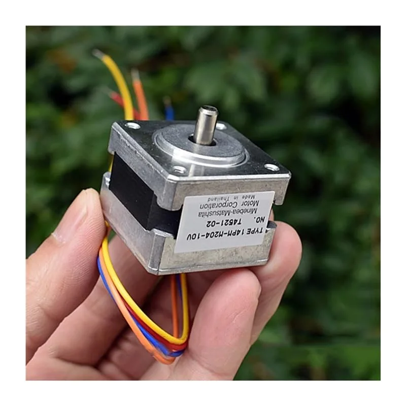 موتور پله ای هیبریدی نازک NEMA 14 35MM دو فاز 4 سیمه با شفت 5 میلی متری برای پرینتر سه بعدی، دستگاه CNC، ربات، موتور دستگاه حکاکی