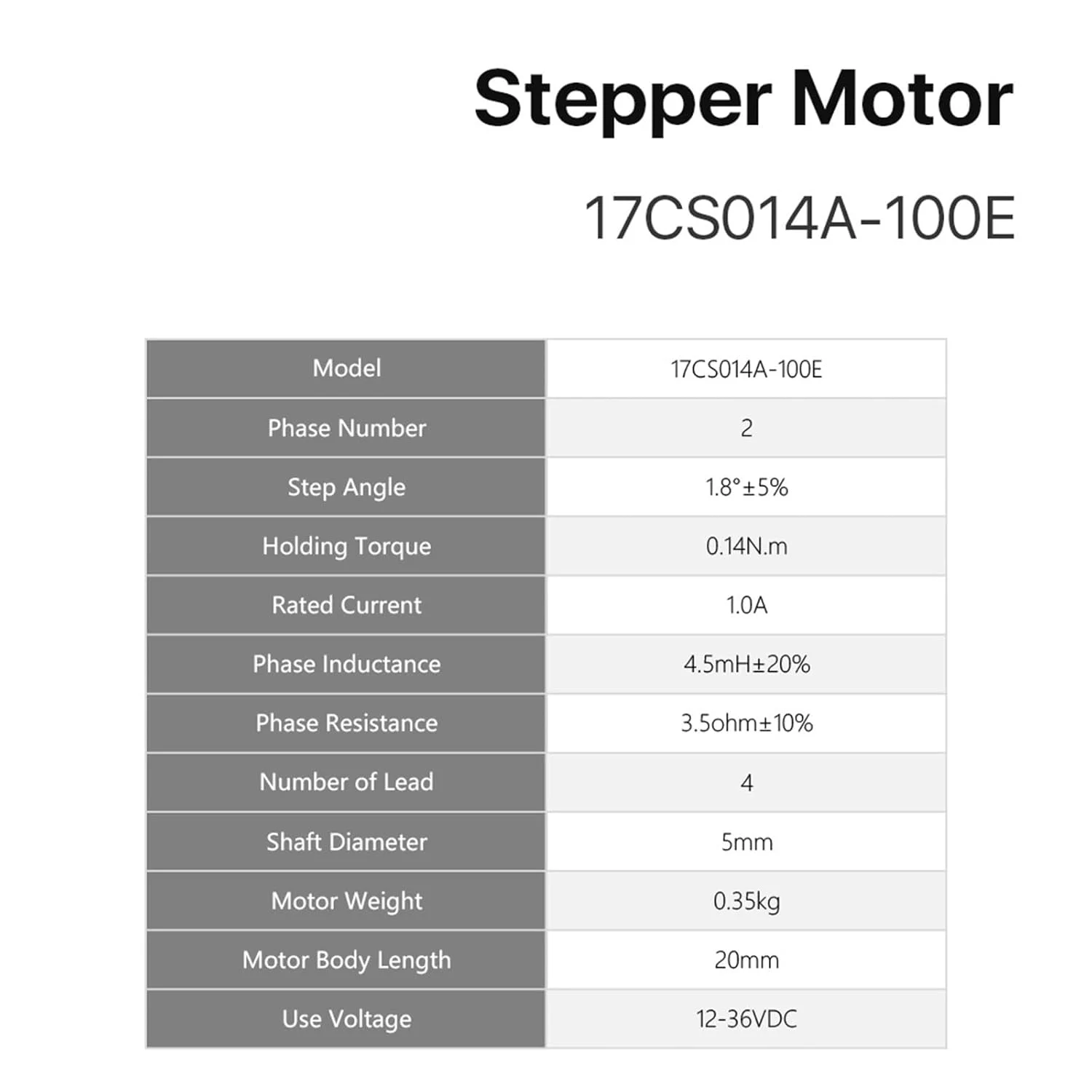 موتور پله‌ای Nema 17 20mm دو فاز حلقه باز 0.4N.m 1.0A موتور کوتاه برای CNC اکسترودر DIY موتور پرینتر سه بعدی - 1 عدد