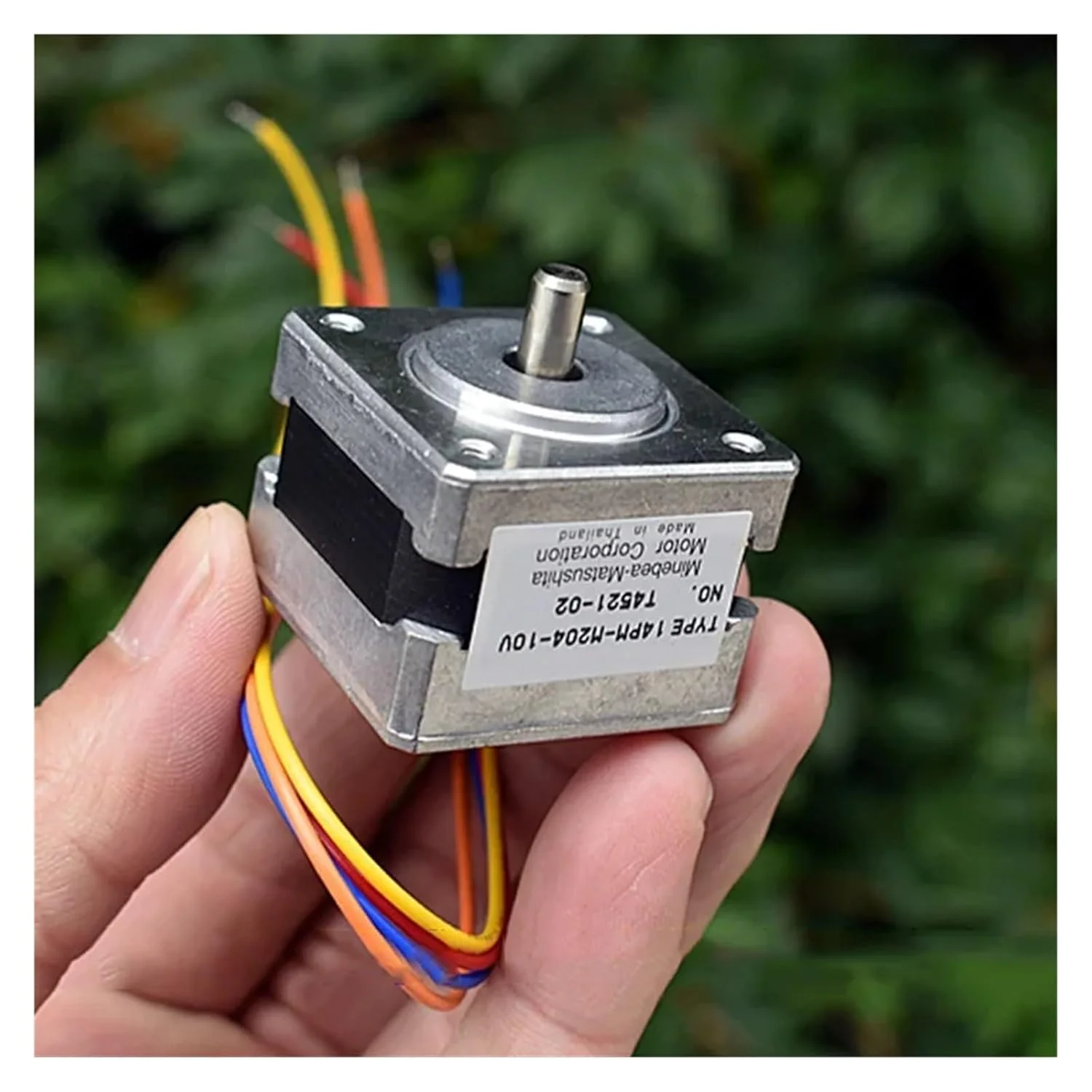 موتور پله‌ای هیبریدی نازک NEMA 14 35MM دو فاز 4 سیم، شفت 5 میلی‌متری برای پرینتر سه بعدی، دستگاه CNC، ربات، موتور استارتر دستگاه حکاکی