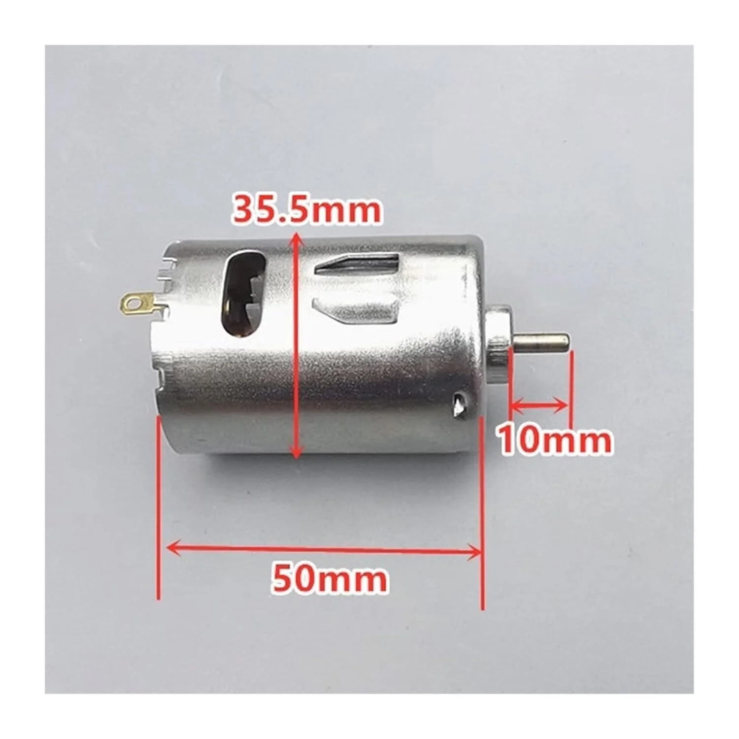 یک عدد موتور گشتاور 545 DIY، 6 ولت - 17000 دور در دقیقه برای پرینترهای سه بعدی، ماشین های کنترلی و پروژه های سرگرمی