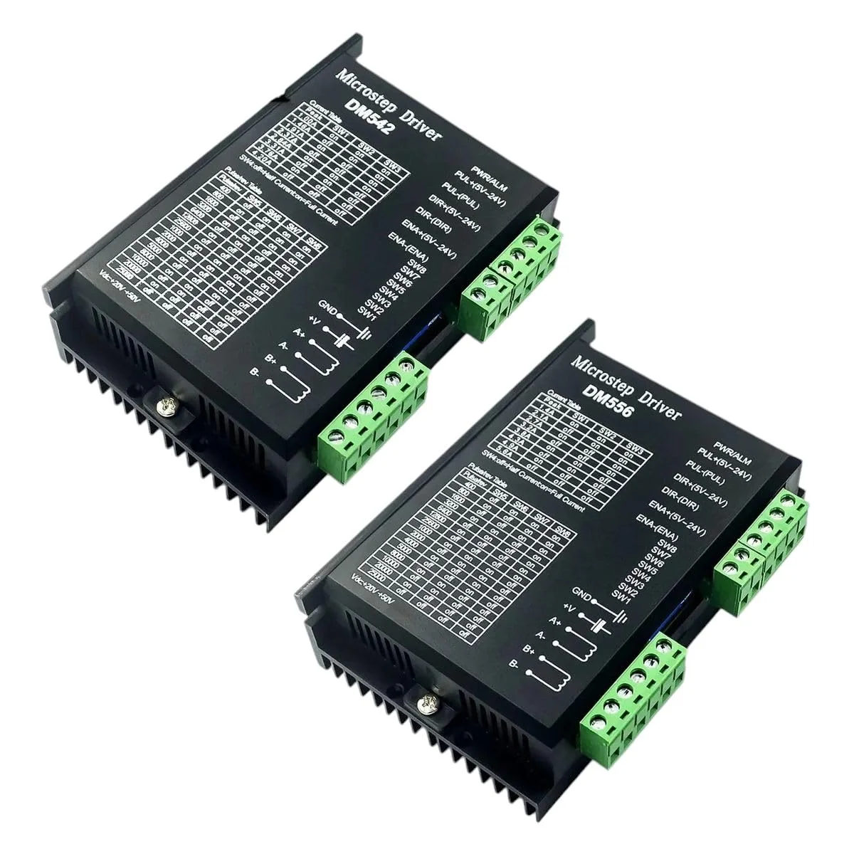 درایور موتور پله ای دیجیتال 2 فاز DM556 DM542 برای موتور پله ای سری NEMA 17 23 34 دستگاه CNC چاپگر سه بعدی