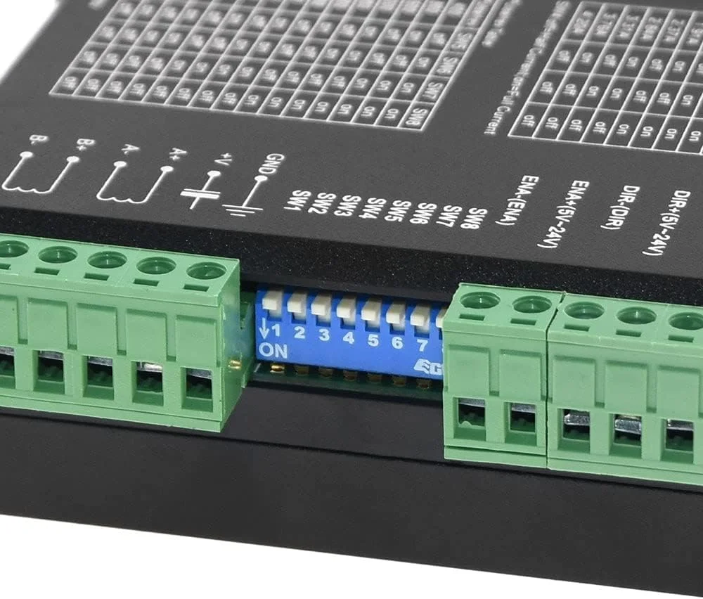 درایور موتور پله ای دیجیتال دو فاز DM542 برای موتور پله ای سری 17 23 34 دستگاه CNC پرینتر سه بعدی، جایگزین TB6600