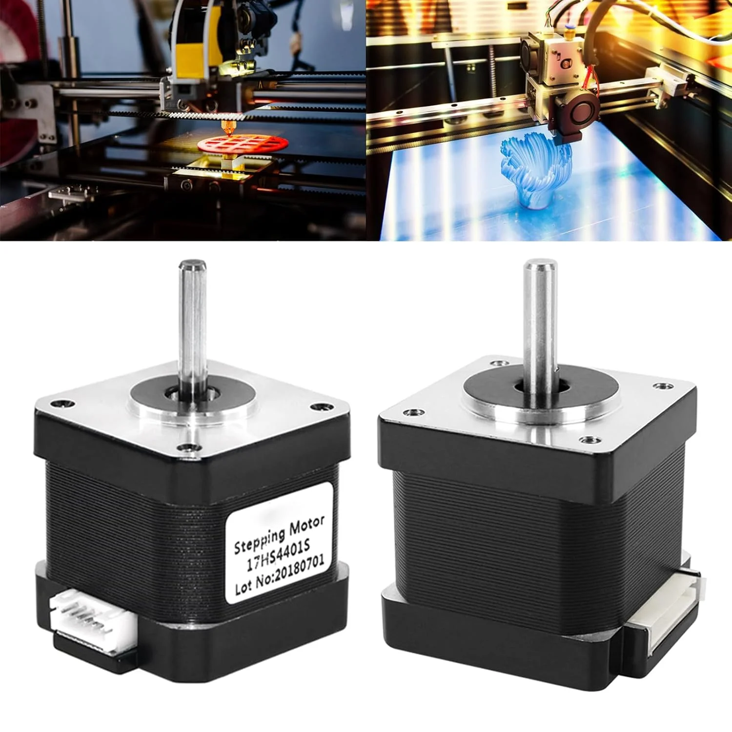 موتور پله ای الکتریکی 4 سیمه 17HS4401S NEMA17 42 برای دستگاه های چاپ و ماشین های جایگذاری