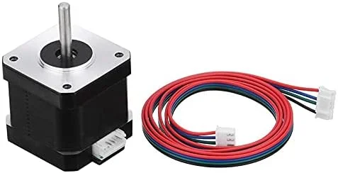 موتور پله ای 17HS4401-S 40mm 17، موتور 42، 42BYGH 1.7A 4 سیمه برای پرینتر سه بعدی - (قطر شفت: 2 عدد)