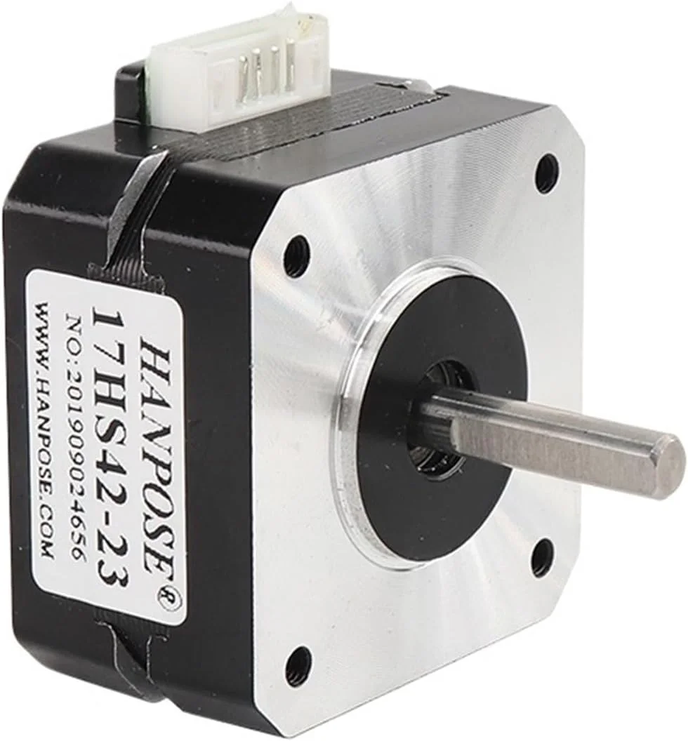 یک عدد موتور پله ای 4 سیمه 0.7 آمپر 14N.CM 17HS4223 23mm 42 برای اکسترودر پرینتر سه بعدی و اکسترودر تیتان J-head bowden Nema17