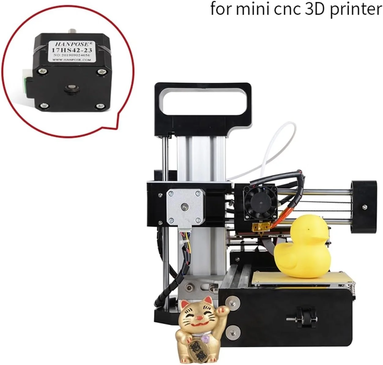 یک عدد موتور پله ای 4 سیمه 0.7 آمپر 14N.CM 17HS4223 23mm 42 برای اکسترودر پرینتر سه بعدی و اکسترودر تیتان J-head bowden Nema17