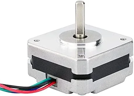 موتور پله ای 17Hs08-1004S با 4 سیم، 20 میلی متر، 1 آمپر، 13Ncm (18.4Oz.In)، موتور 42، استپر 17 برای پرینتر سه بعدی DIY، CNC، XYZ - (قطر شفت: نقره ای)