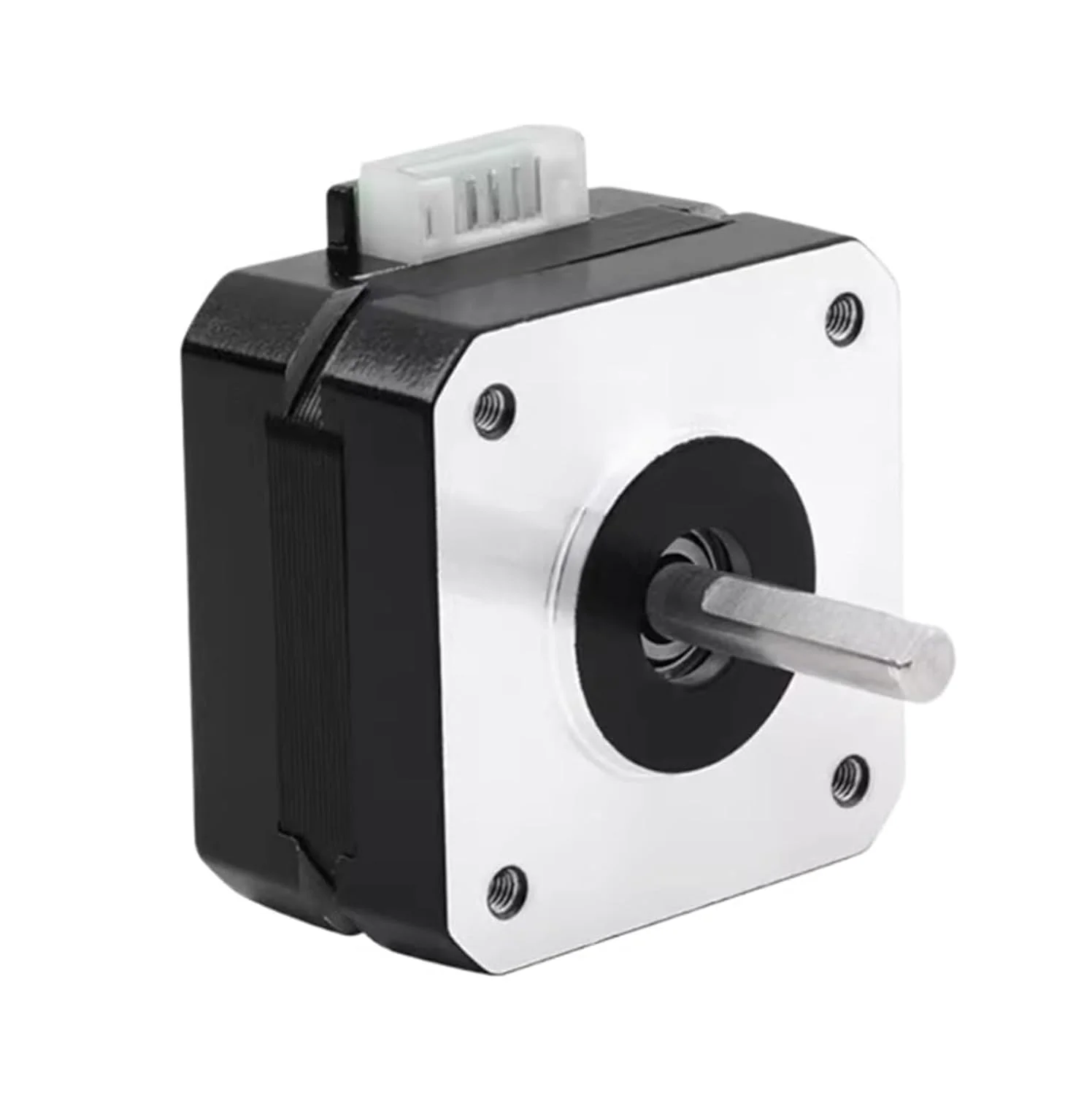 یک عدد موتور پله ای 17HS08-1004S 42، ابعاد 42 * 20 میلی متر، 1.0 آمپر، 12/24 ولت، مناسب برای اکسترودر پرینتر سه بعدی