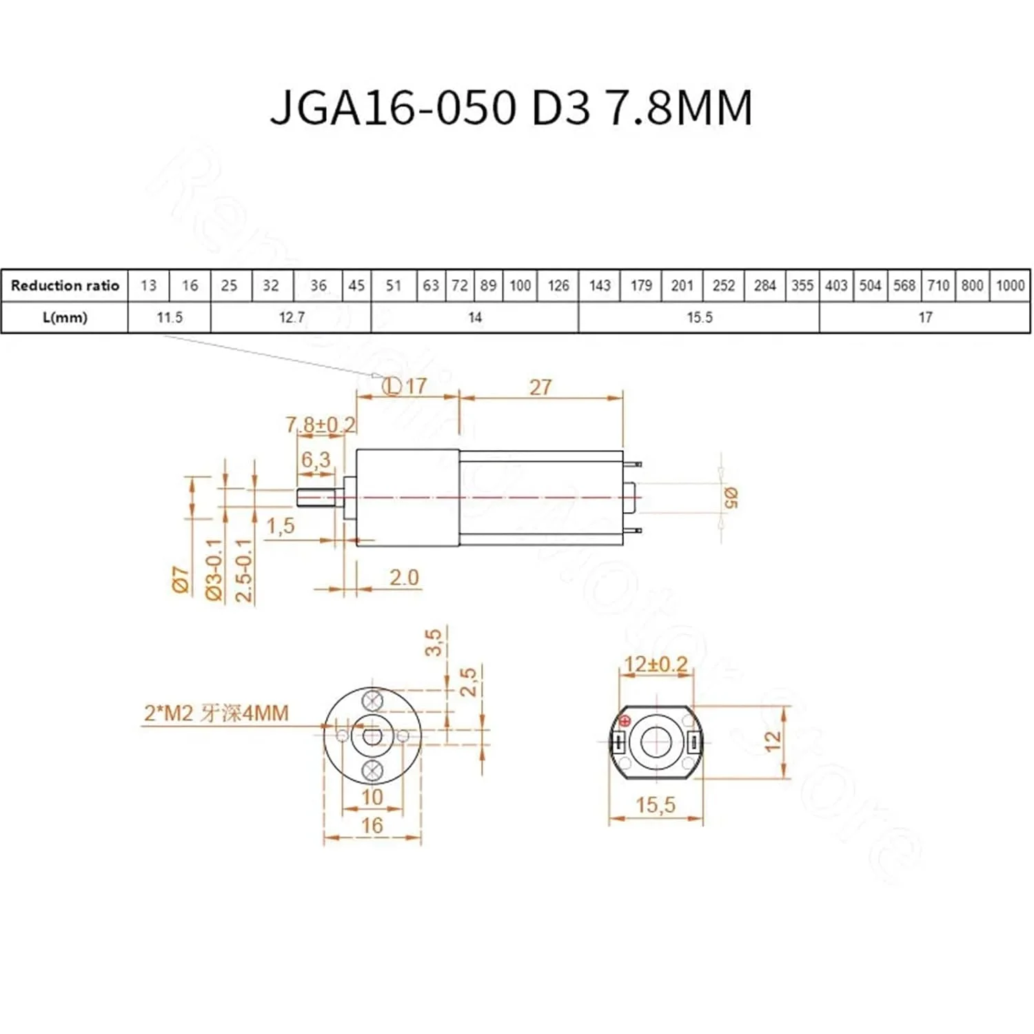 موتور پله ای، موتور گیربکس DC 6V 12V با سرعت 12-923 دور در دقیقه CW CCW موتور گیربکس کاهنده سرعت JGA16-050 موتور الکتریکی لوازم جانبی DIY مدل ماشین قایق برای CNC پرینتر سه بعدی (240 دور در دقیقه، DC12V(12120))