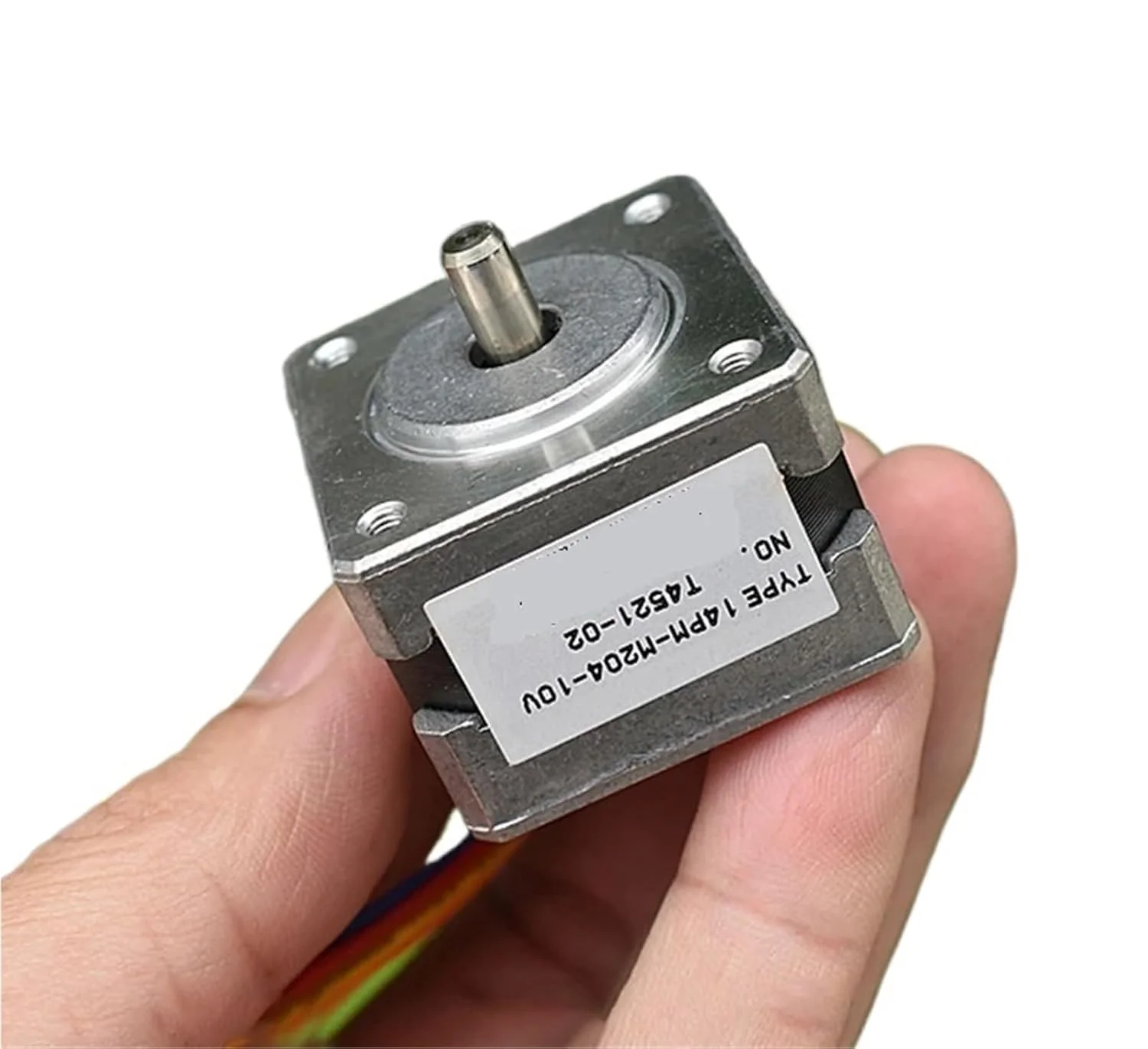 موتور پله ای هیبریدی نازک 2 فاز 4 سیمه 14PM-M204-10V 14 35 میلی متری با شفت 5 میلی متری برای پرینتر سه بعدی، دستگاه CNC، ربات حکاکی، 1 عدد
