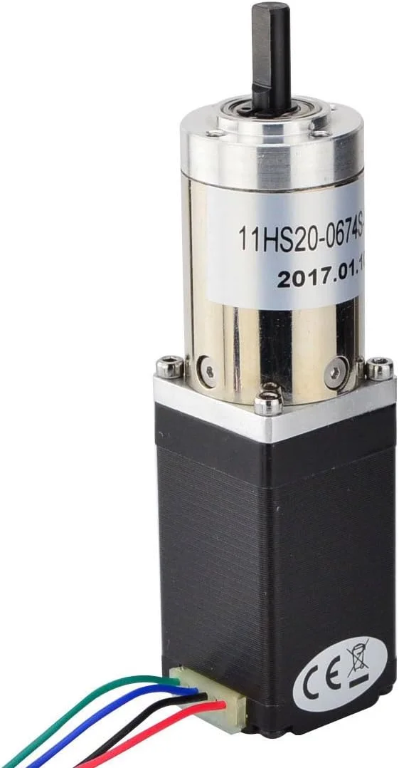 موتور پله ای Nema 11 با گیربکس سیاره ای 100:1، گشتاور بالا و سرعت پایین، مناسب برای دوربین های DIY