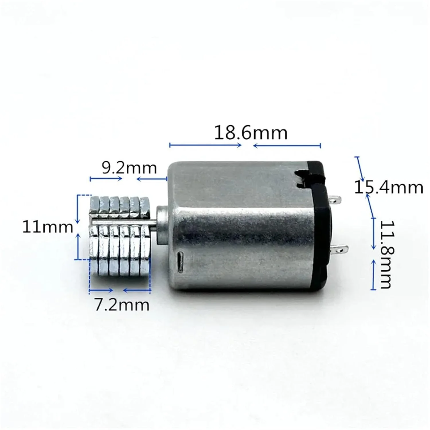 ۱۰ عدد موتور ویبره ۰۳۰ مدل FF-030SB با ولتاژ ۳.۷ ولت DC به همراه شفت خارج از مرکز