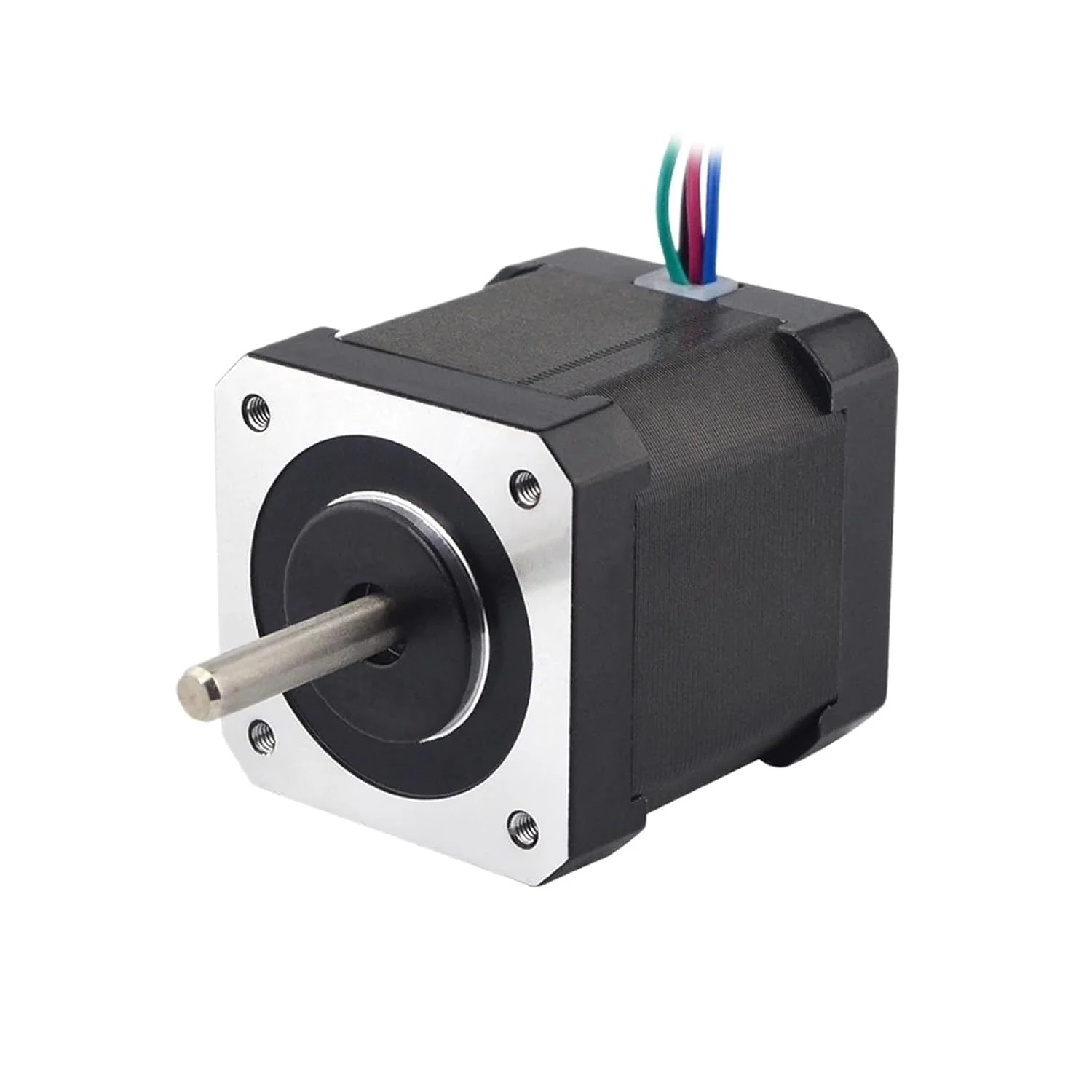 موتور پله ای دو شفت 0.9 درجه دوقطبی 48 میلی متر 44Ncm (62.48oz.in) 1.68A 4 سیم برای موتور پرینتر سه بعدی CNC