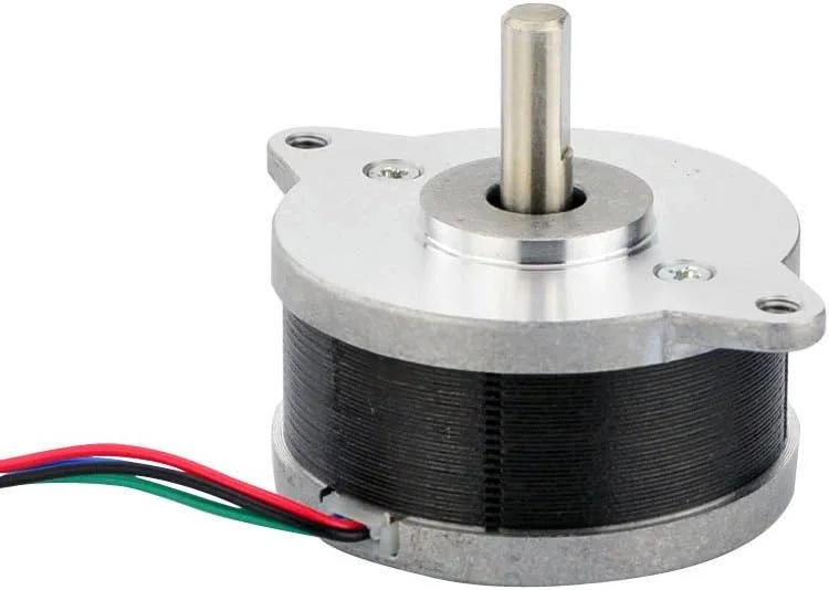 موتور پله ای دو قطبی Nema 14 گرد 0.9 درجه STEPPERONLINE 0.65 آمپر 8Ncm (11.33oz.in) Φ36x19.5mm 4 سیم