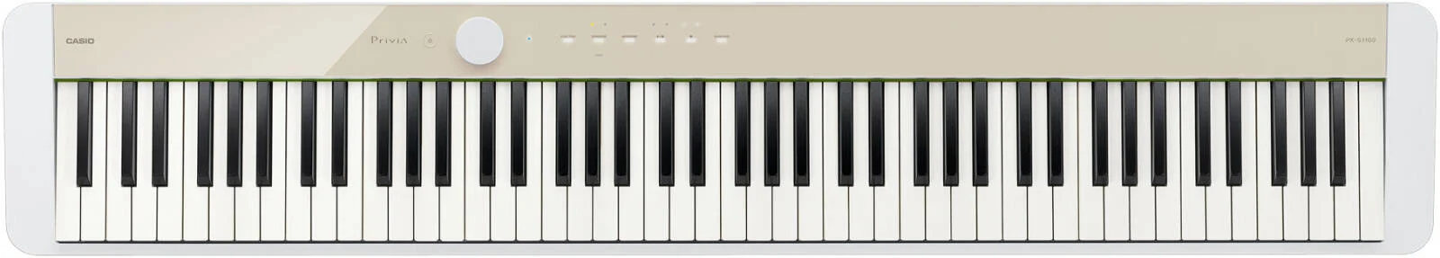 کیبورد معتبر Casio Privia PX-S1100MB، فناوری مقیاس بندی دیجیتال 88 کلید، 5 سطح حساسیت پاسخ لمسی، 192 پلی فونی، AiR دگرگونی چند بعدی، بژ ملایم | PX-S1100MB