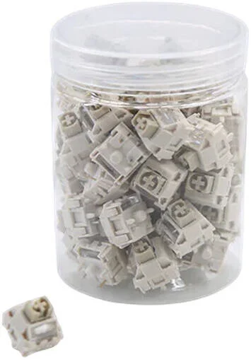 کلیدهای کیبورد خطی Kailh Prestige Voice، مجموعه 55 عددی کلید، کلیدهای خطی 35 گرمی Plate Mount، ساقه بلند، روغن کاری شده کارخانه ای، قهوه ای | ZTZS-L-069