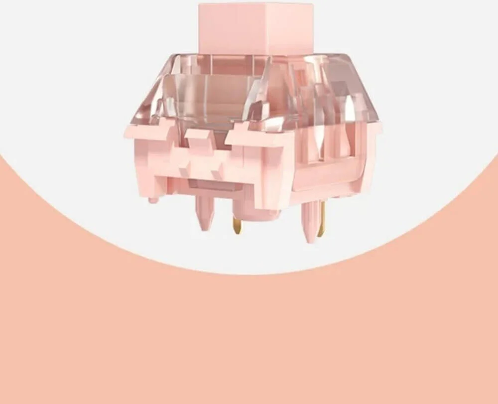 کلیدهای کیبورد خطی سبک Kailh Prestige، مجموعه 55 عددی کلید، کلید نصب شده روی صفحه خطی 35 گرمی، ساقه بلند، روغن کاری شده در کارخانه، آبی | ZTZS-L-070