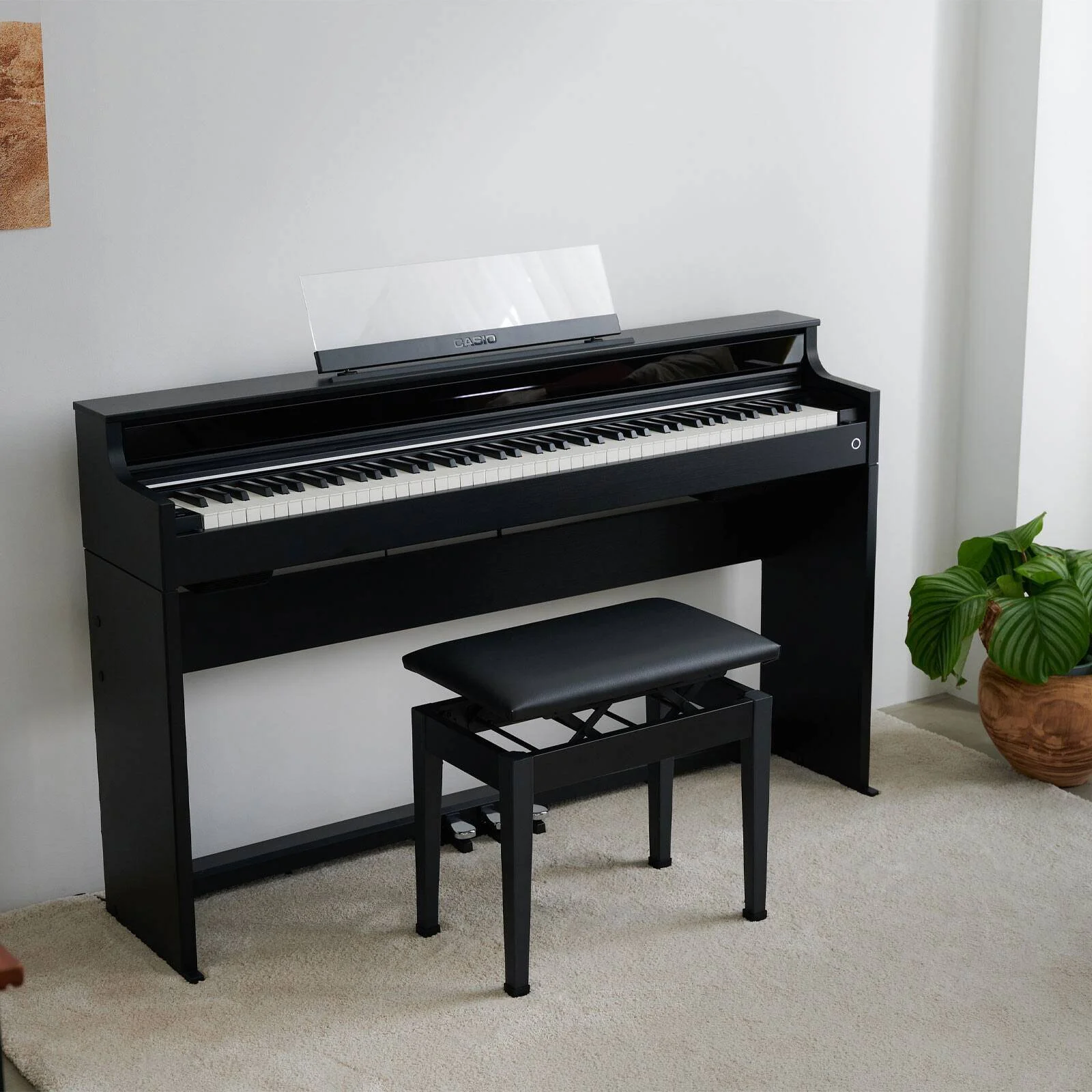 پیانو دیجیتال کاسیو Celviano AP-S450BK، دارای 88 کلید، 5 سطح حساسیت لمسی، 256 پلیفونی، منبع صوتی Multi Dimensional Morphing AiR، مشکی | AP-S450BK پیانو دیجیتال کاسیو Celviano AP-S450BK، دارای 88 کلید، 5 سطح حساسیت لمسی، 256 پلیفونی، منبع صوتی Multi Dimensional Morphing AiR، مشکی | AP-S450BK