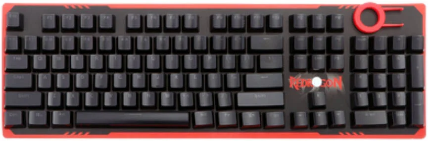 کلیدهای کیبورد Redragon ABS Double Shot Injection با نور پس زمینه برای کیبوردهای مکانیکی به همراه ابزار بیرون کشیدن کلید، سازگار با اکثر سوییچ‌های Kailh، Gateron و Outemu، مشکی کریستالی | A105