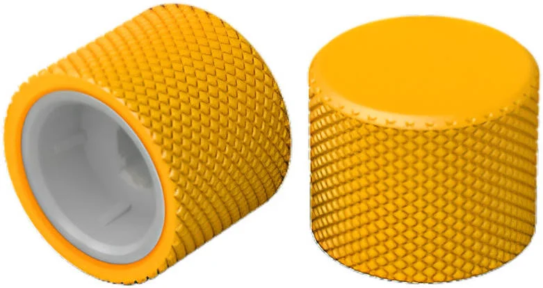 دکمه های چرخشی جایگزین Glorious GMMK Pro، پرداخت الکتروفورز، چند جهته، پیمایش بی نهایت، زرد طلایی | GLO-ACC-P75-RK-GY