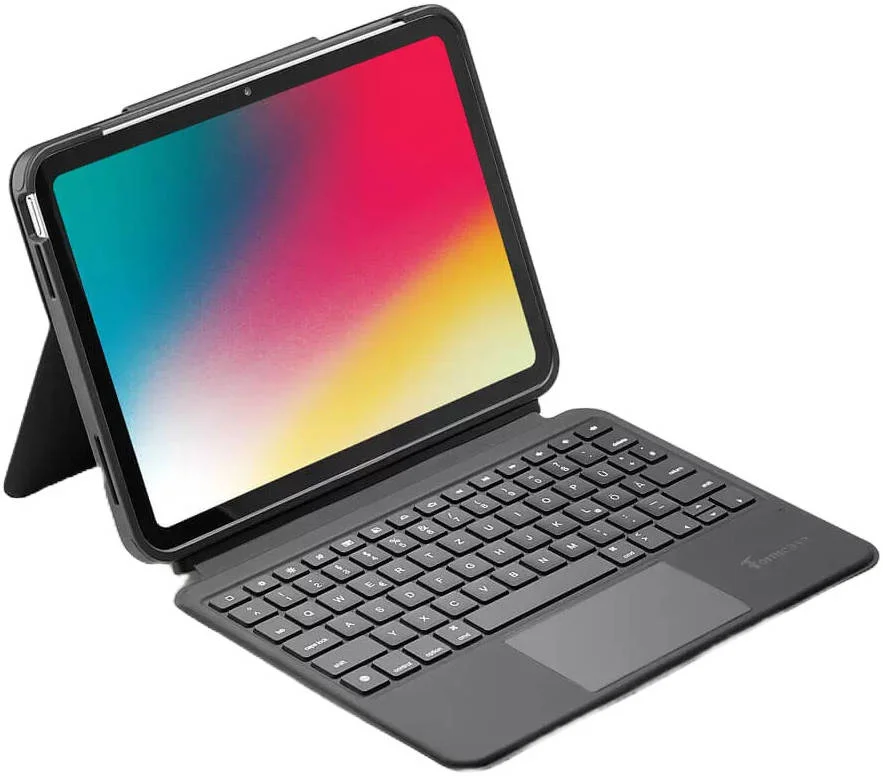 کاور ترکیبی کیبورد Smart-Connector Formcase، فناوری اتصال هوشمند 3 پین، برای آیپد 10.9 اینچ (نسل دهم)، طرح QWERTZ، تجربه تایپ بدون صدا، مشکی | Smart-Connector KB