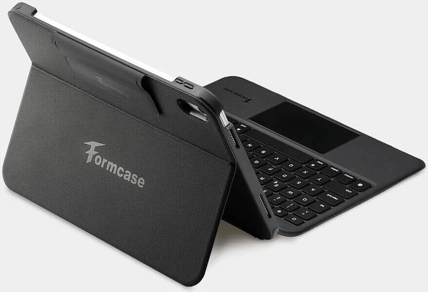 کاور ترکیبی کیبورد Smart-Connector Formcase، فناوری اتصال هوشمند 3 پین، برای آیپد 10.9 اینچ (نسل دهم)، طرح QWERTZ، تجربه تایپ بدون صدا، مشکی | Smart-Connector KB
