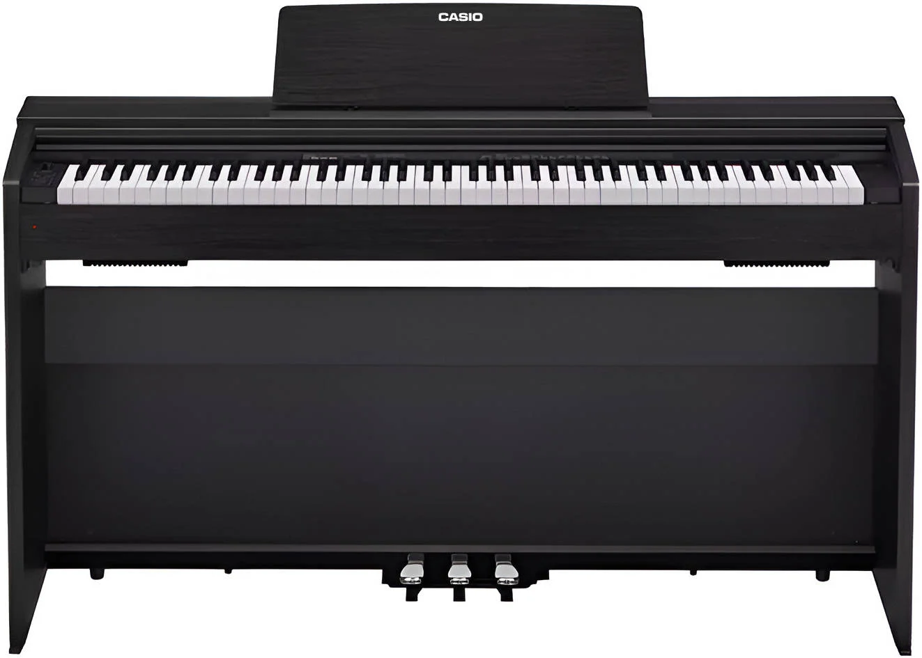 پیانو دیجیتال کنسولی 88 کلیدی Casio Privia PX 870BK با حسگر سه گانه چکش مدرج، 19 صدا، پلی فونی 256 نت، ضبط کننده USB WAV/MIDI، بلندگوهای 40 واتی، مشکی | PX-870BK پیانو دیجیتال کنسولی 88 کلیدی Casio Privia PX 870BK با حسگر سه گانه چکش مدرج، 19 صدا، پلی فونی 256 نت، ضبط کننده USB WAV/MIDI، بلندگوهای 40 واتی، مشکی | PX-870BK