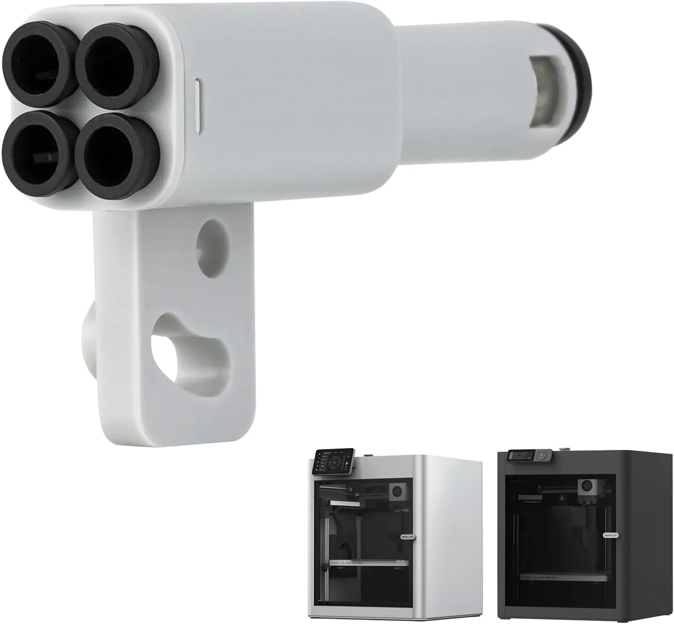 آداپتور PTFE چهار در یک جایگزین برای پرینتر سه بعدی Bambu lab X1C/X1/X1E/P1P/P1S، پورت توسعه لوله Bowden فیلامنت، اتصال AMS به 4 ماژول تغذیه برای سری Bambu lab X1 و P1، مناسب برای لوله 2.5 میلی متری آداپتور PTFE چهار در یک جایگزین برای پرینتر سه بعدی Bambu lab X1C/X1/X1E/P1P/P1S، پورت توسعه لوله Bowden فیلامنت، اتصال AMS به 4 ماژول تغذیه برای سری Bambu lab X1 و P1، مناسب برای لوله 2.5 میلی متری