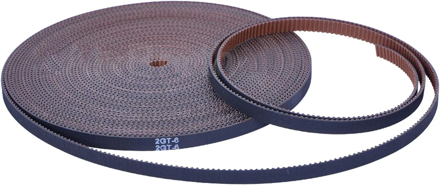 تسمه تایمینگ Xianglaa- تسمه همزمان GT2، تسمه تایمینگ GT2، عرض 6mm/9mm/10mm/15mm، مقاوم در برابر سایش برای پرینتر سه بعدی Cr10، سایز دقیق (رنگ: 5 متر، سایز: 2GT 10mm)