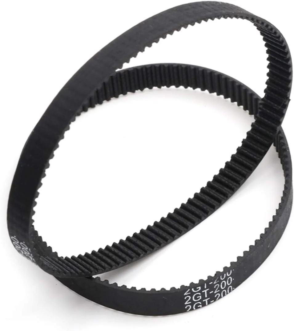 تسمه تایم حلقه بسته GT2، لاستیکی، 10 میلی متر، 220mm-320mm، قطعات پرینتر سه بعدی CNC، سایز دقیق (سایز: GT2 10 240 MM)، بسته 5 عددی