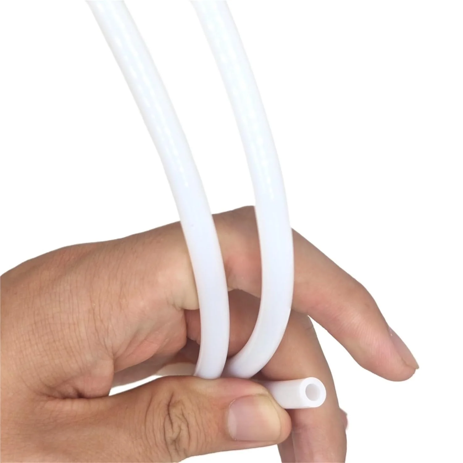 لوله تفلون سفید PTFE برای اکسترودر Hot End مناسب برای فیلامنت 1.75mm و 3.0mm قطعات پرینتر سه بعدی (5 متر 4x6mm)