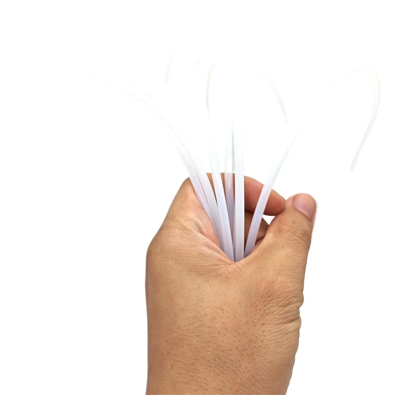 لوله PTFE یک متری 1mm 2mm 3mm 4mm 6mm 8mm تفلون سفید برای قطعات پرینتر سه بعدی اکسترودر فیلامنت 1.75mm 3.0mm (ID2mm OD4mm)