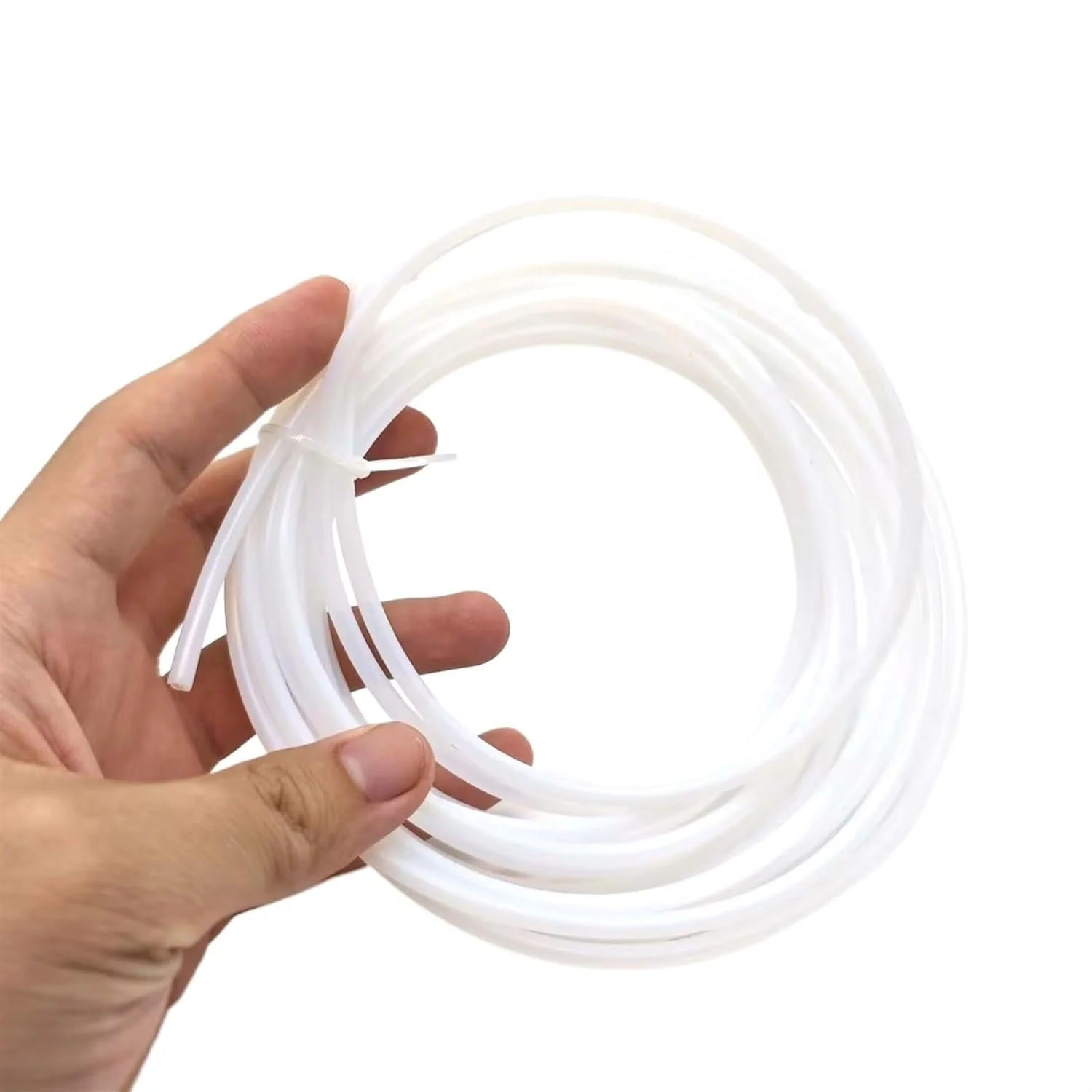 لوله تفلون PTFE برای اکسترودر هات اند پرینتر سه بعدی با فیلامنت 1.75 میلی‌متر و 3.0 میلی‌متر (سفید، 2 متر، قطر داخلی 4 میلی‌متر، قطر خارجی 6 میلی‌متر)