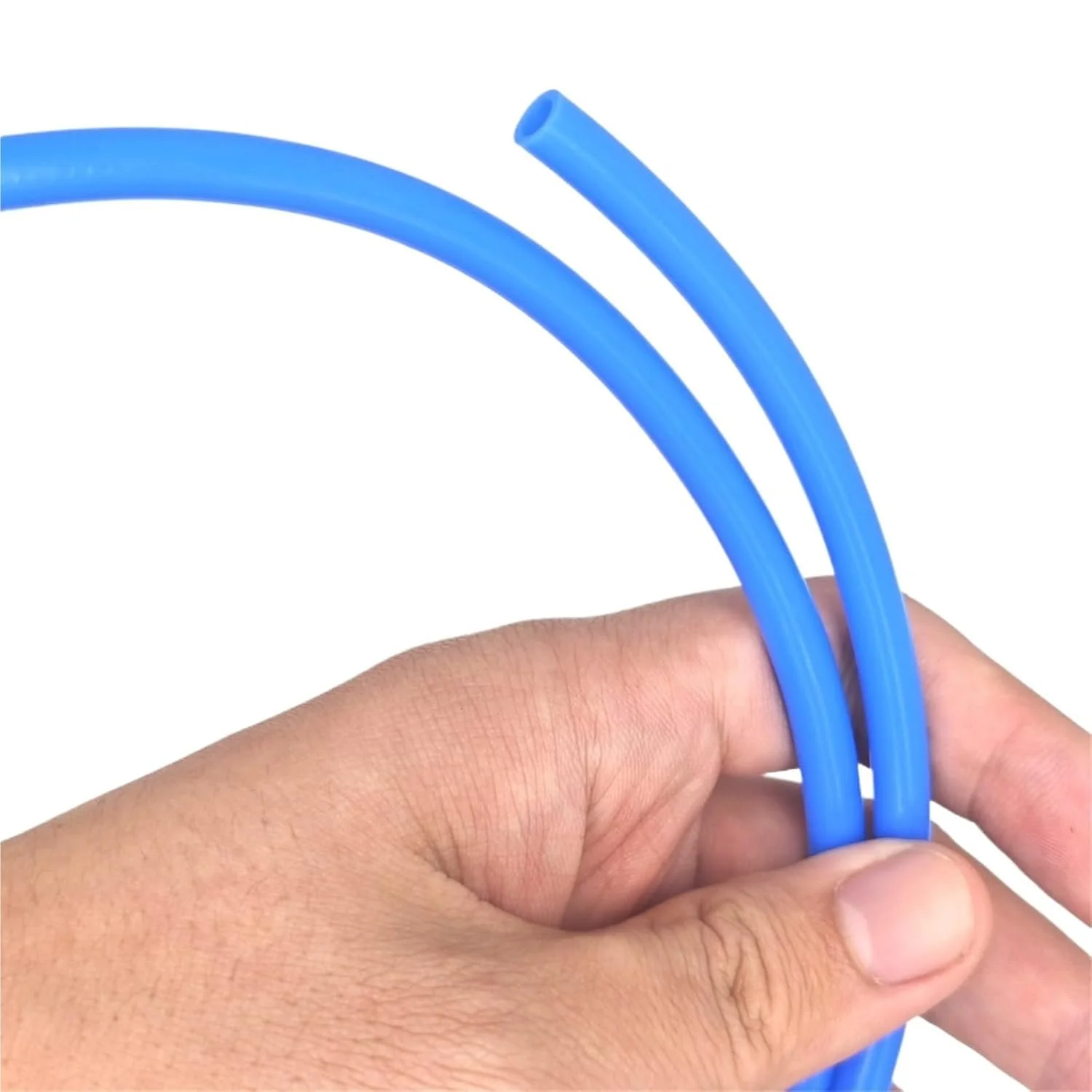 لوله PTFE FEP برای قطعات پرینتر سه بعدی، سایزهای ۱، ۲، ۳، ۴، ۵، ۶ و ۸ میلی‌متر (آبی، قطر داخلی ۵ میلی‌متر در قطر خارجی ۷ میلی‌متر)