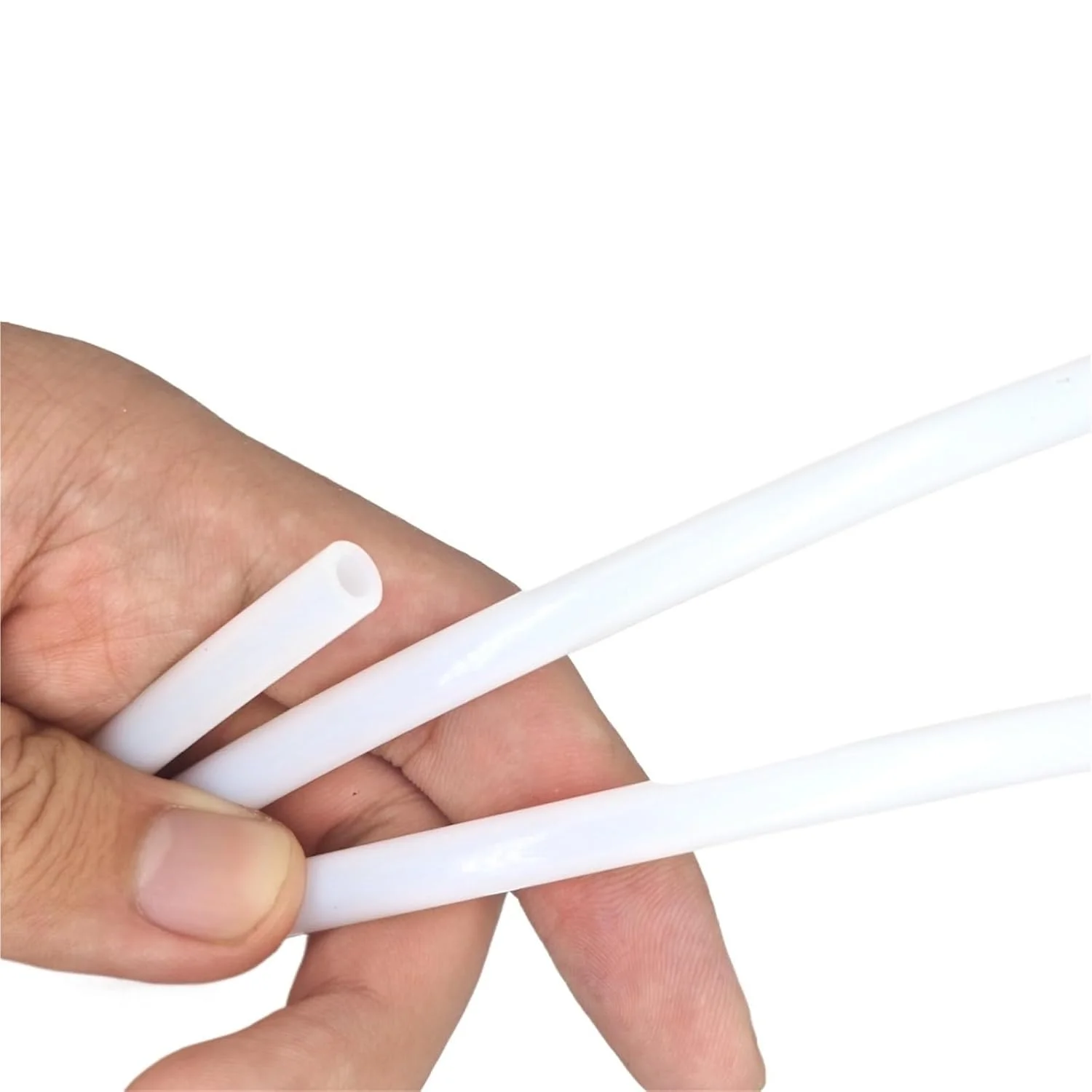 لوله PTFE قطعات پرینتر سه بعدی، اکسترودر داغ، فیلامنت 1.75mm 3mm، شناسه 2mm 3mm 4mm، لوله قطعه 1 متری (شناسه 2mm قطر خارجی 4mm)