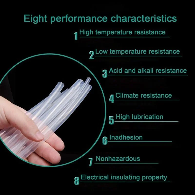 لوله PTFE شفاف پرینتر سه بعدی 2mm x 4mm اکسترودر هات اند برای فیلامنت 1.75mm (5 متر)