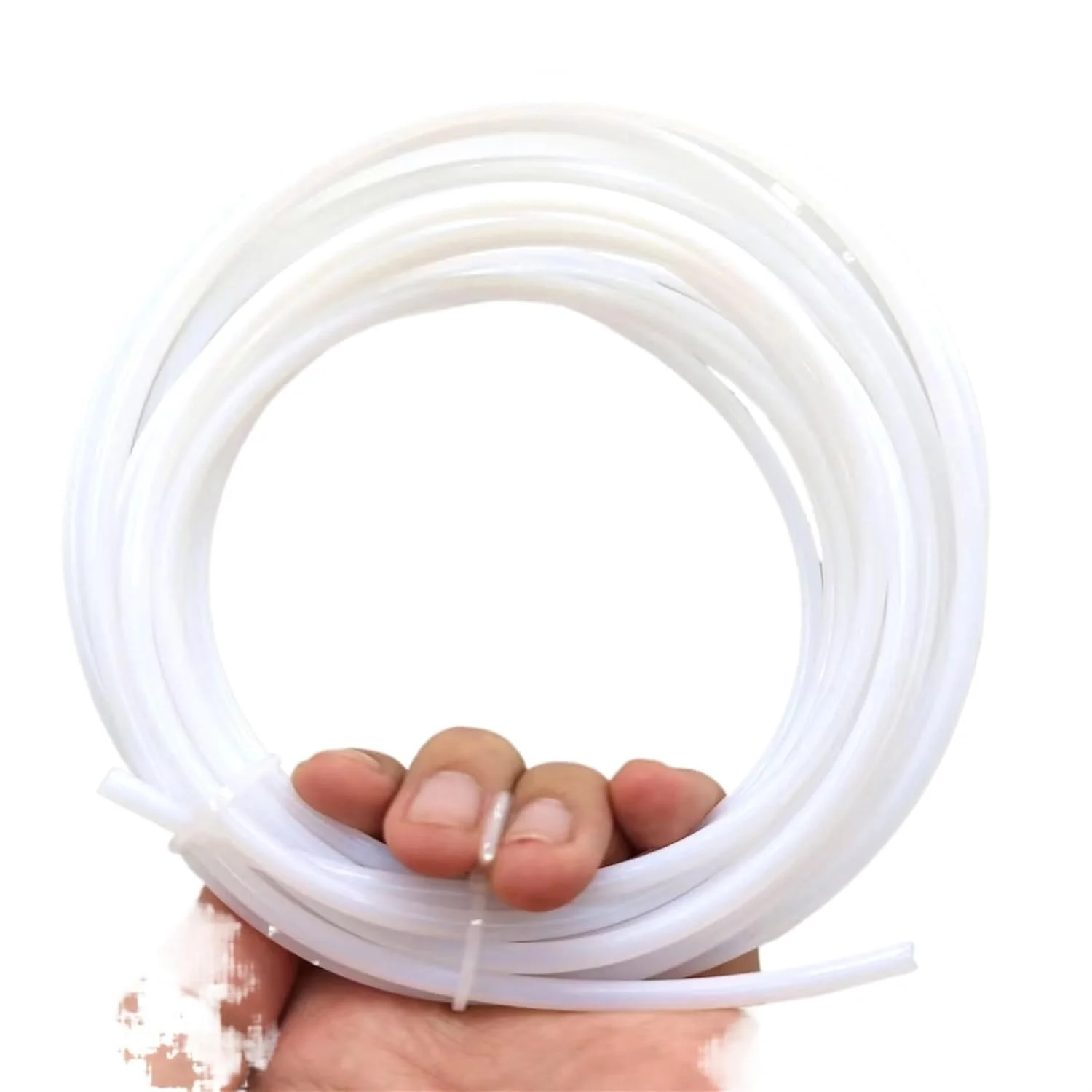 لوله PTFE 5 متری 10 متری با قطر داخلی 2mm 3mm 4mm برای اکسترودر هات اند قطعات پرینتر سه بعدی فیلامنت 1.75mm 3mm (سفید، 10 متر 2mmx4mm)