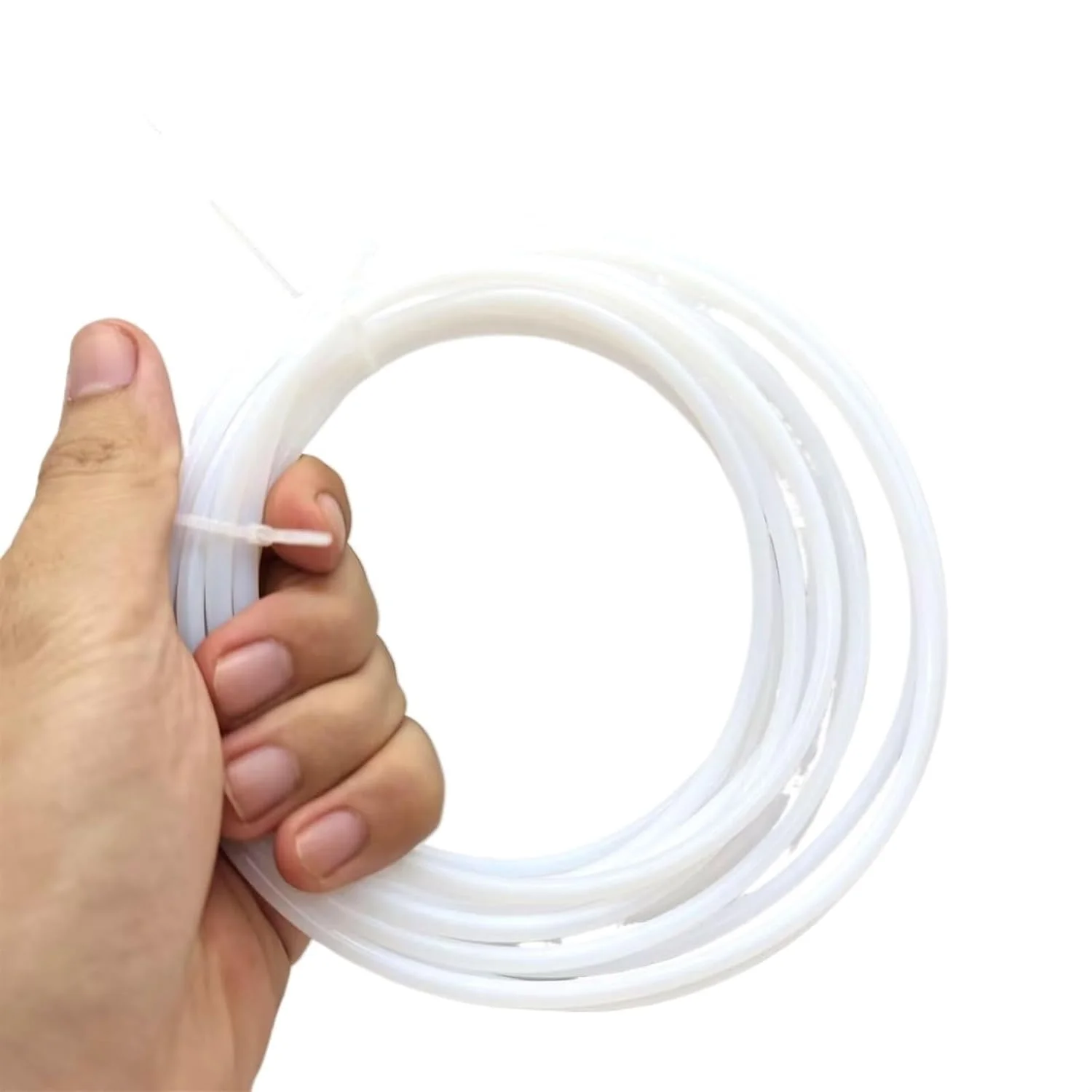 لوله PTFE با قطر داخلی 0.5mm 1mm 2mm 2.5mm 3mm 4mm 5mm 16mm 18mm 20mm F46 قطعه پرینتر سه بعدی اکسترودر لوله PTFE به طول 1 متر (سفید، قطر داخلی 10mm در قطر خارجی 12mm)