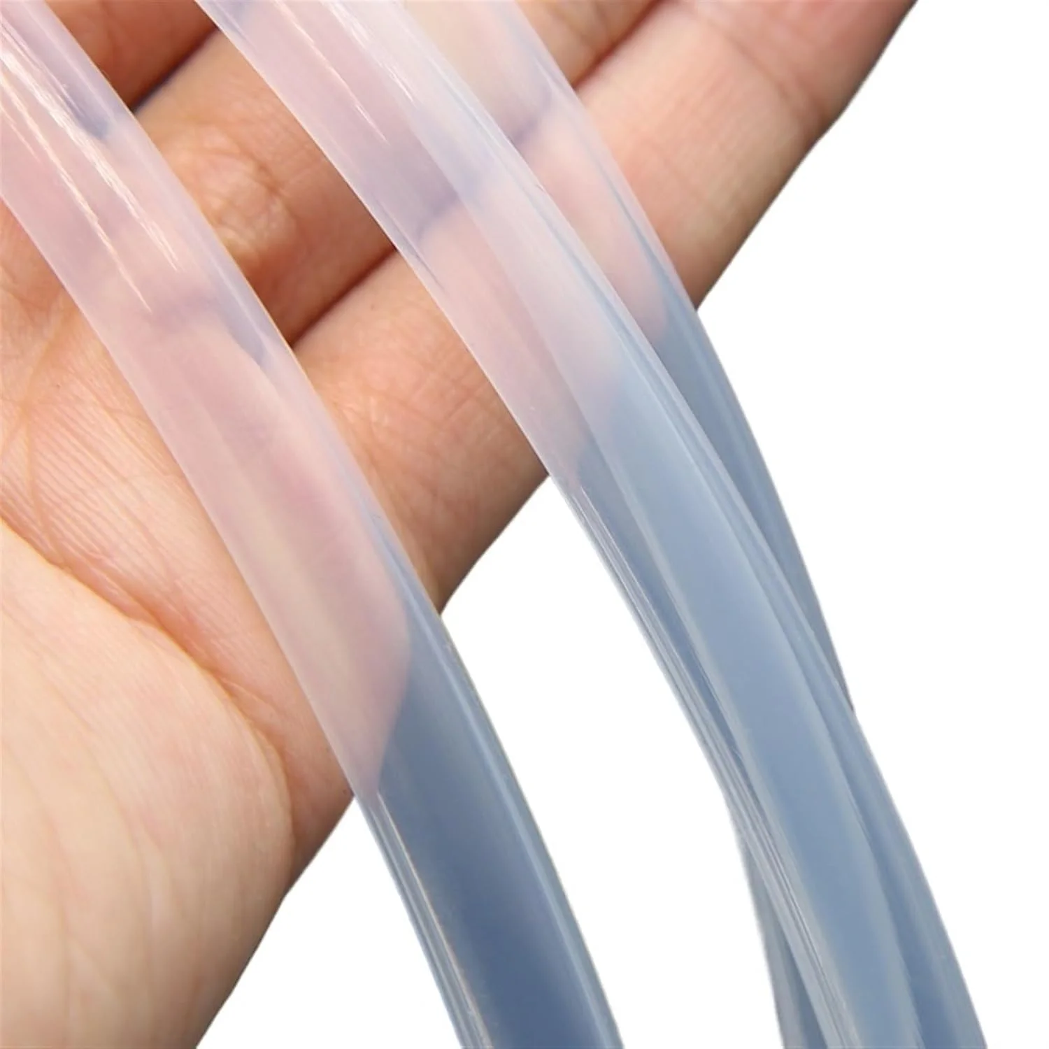 لوله FEP PTFE با قطر داخلی 0.5mm 1mm 4mm 5mm 6mm 7mm 8mm 10mm 12mm شیلنگ عایق F46 لوله سخت 600 ولت برای قطعات پرینتر سه بعدی 1 متری (شفاف، قطر داخلی 0.5mm x قطر خارجی 1mm)