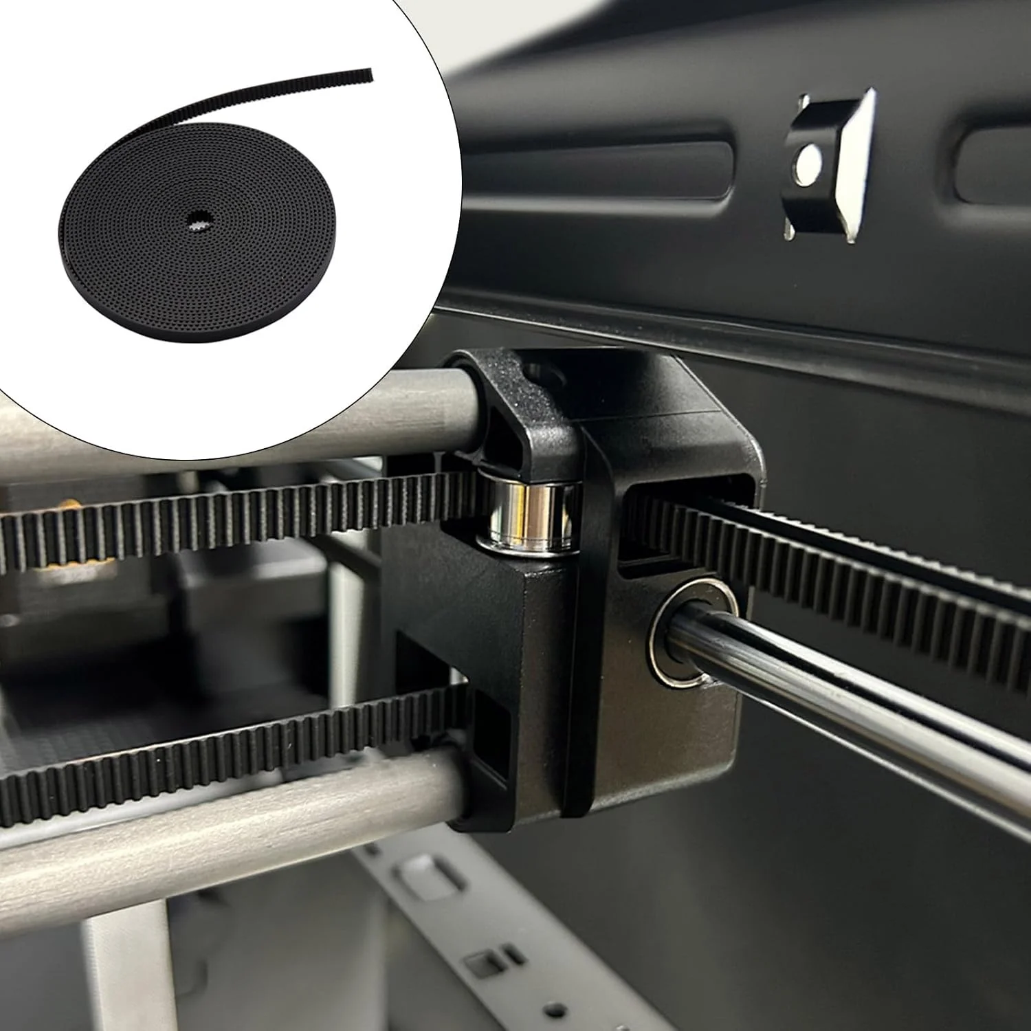 تسمه تایمینگ همزمان دنده ای 2GT پرینتر سه بعدی عرض 6 میلی متر PU با هسته فولادی مقاوم برای Ender3