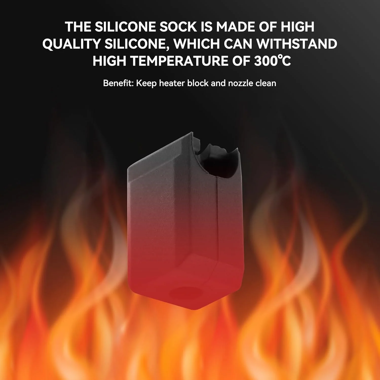 لوازم جانبی پرینتر سه بعدی برای Bambu Labs X1C P1P P1S X1 Carbon، جوراب سیلیکونی (5 عدد): برای پوشش نازل، محافظ اکسترودر هات اند، جلوگیری از تجمع فیلامنت