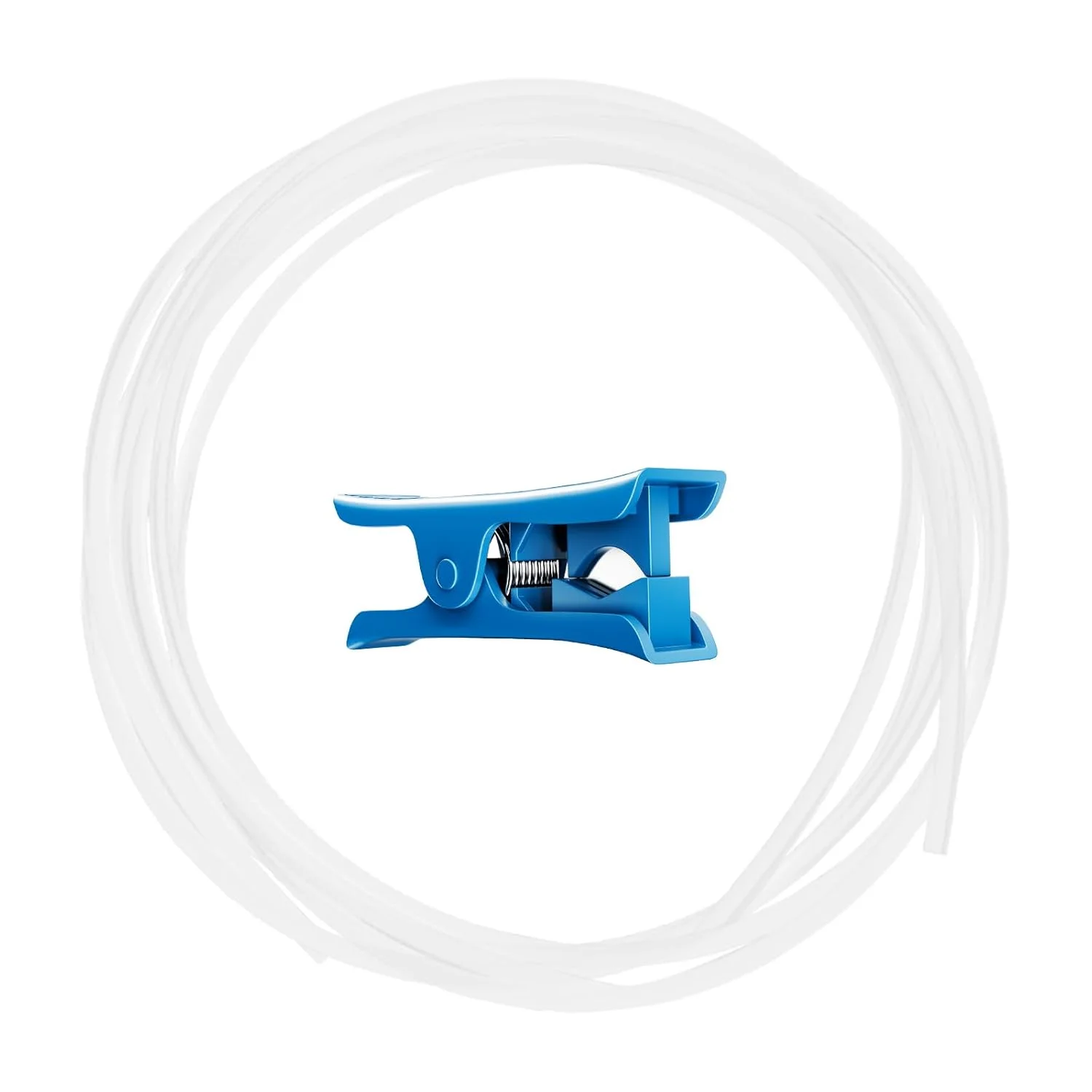 لوله PTFE فوق العاده صاف برای فیلامنت 1.75 میلی متری 5 متری به همراه کاتر، لوله PTFE با قطر داخلی 2.5 میلی متر × قطر خارجی 4 میلی متر مناسب برای Bambu Lab A1/A1 mini/P1P/P1S/X1C، لوله Bowden برای پرینتر سه بعدی Creality K1 Max/Ender 3 V3 (شفاف)