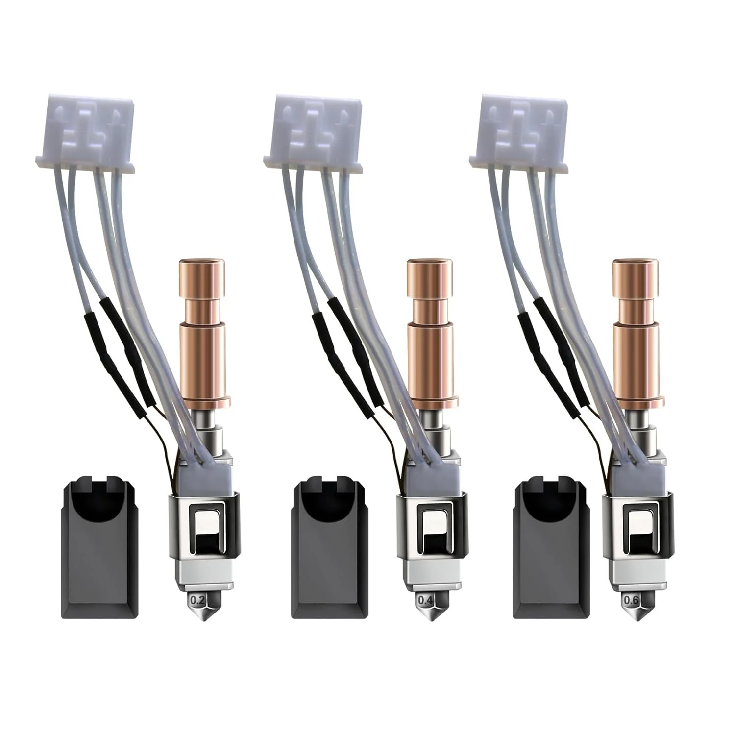 نازل سرامیکی سخت کاری شده ارتقا یافته سه عددی برای Kobra S1 Combo، هد چاپ استیل ضد زنگ 0.2MM 0.4MM 0.6MM، کیت اکسترودر، بلوک حرارتی، میله گرمایشی، ترمیستور، نازل برای Anycubic Kobra S1/ACE Pro نازل سرامیکی سخت کاری شده ارتقا یافته سه عددی برای Kobra S1 Combo، هد چاپ استیل ضد زنگ 0.2MM 0.4MM 0.6MM، کیت اکسترودر، بلوک حرارتی، میله گرمایشی، ترمیستور، نازل برای Anycubic Kobra S1/ACE Pro