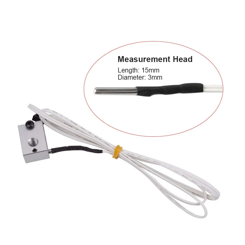 ترمیستور پرینتر سه بعدی FYSETC Ender 3 - قطعه هاتاند Ender-3 V2 Neo: کابل سنسور دما HT-NTC100K 3950 به طول 1 متر / 39.3 اینچ XH2.54 2Pin سازگار با Ender 5 Pro CR6 CR10 A8 MakerPro Extruder (بسته 3 عددی) ترمیستور پرینتر سه بعدی FYSETC Ender 3 - قطعه هاتاند Ender-3 V2 Neo: کابل سنسور دما HT-NTC100K 3950 به طول 1 متر / 39.3 اینچ XH2.54 2Pin سازگار با Ender 5 Pro CR6 CR10 A8 MakerPro Extruder (بسته 3 عددی)